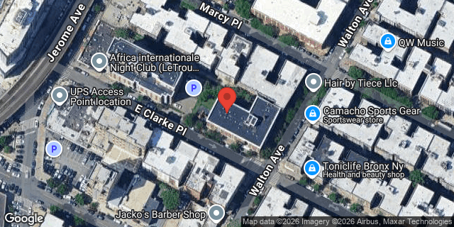 Aerial map of 1325 WALTON AVENUE, Bronx
