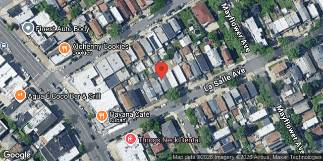 Aerial map of 2823 LA SALLE AVENUE, Bronx