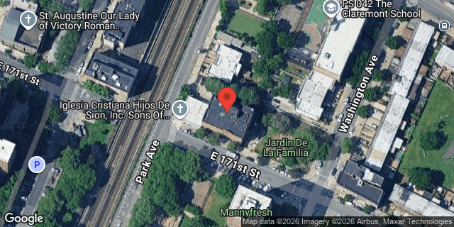 Aerial map of 445 EAST 171 STREET, Bronx