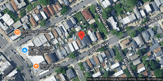 Aerial map of 2831 LA SALLE AVENUE, Bronx