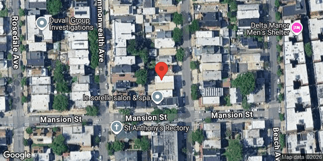 Aerial map of 1507 ST LAWRENCE AVENUE, Bronx