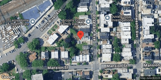 Aerial map of 1519 ROSEDALE AVENUE, Bronx