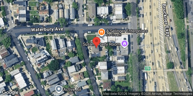Aerial map of 1280 HOLLYWOOD AVENUE, Bronx
