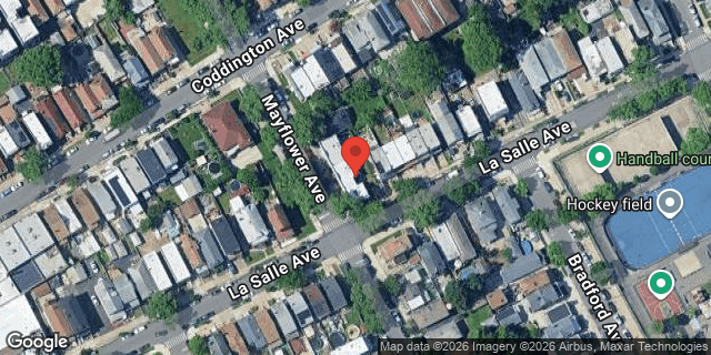 Aerial map of 1352 MAYFLOWER AVENUE, Bronx