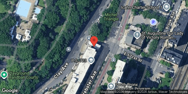 Aerial map of 396 EAST 171 STREET, Bronx