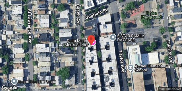 Aerial map of 1530 BEACH AVENUE, Bronx
