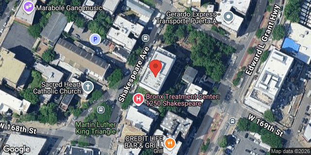 Aerial map of 1262 SHAKESPEARE AVENUE, Bronx