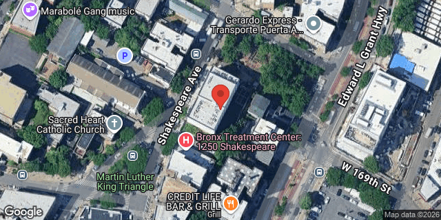 Aerial map of 1258 SHAKESPEARE AVE, Bronx