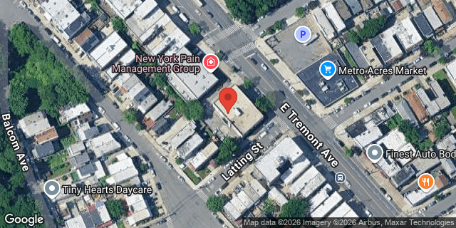 Aerial map of 3080 EAST TREMONT AVENUE, Bronx