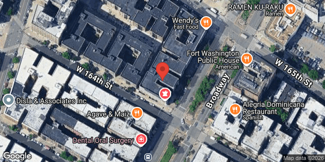 Aerial map of 601 WEST 164 STREET, Manhattan