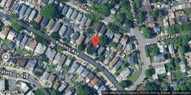 Aerial map of 3205 RAWLINS AVENUE, Bronx