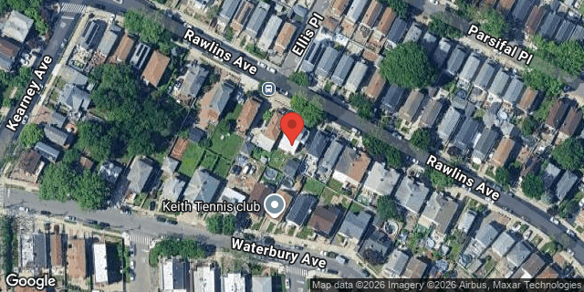 Aerial map of 3172 RAWLINS AVENUE, Bronx