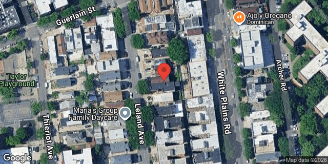 Aerial map of 1544 LELAND AVENUE, Bronx
