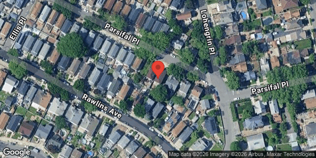 Aerial map of 3206 PARSIFAL PLACE, Bronx