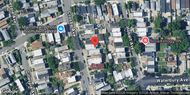 Aerial map of 1322 CROSBY AVENUE, Bronx