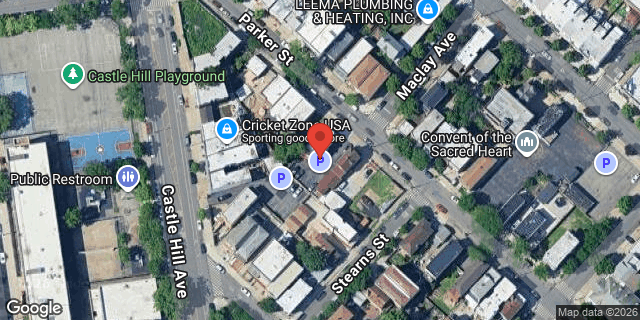 Aerial map of 1637 PARKER STREET, Bronx