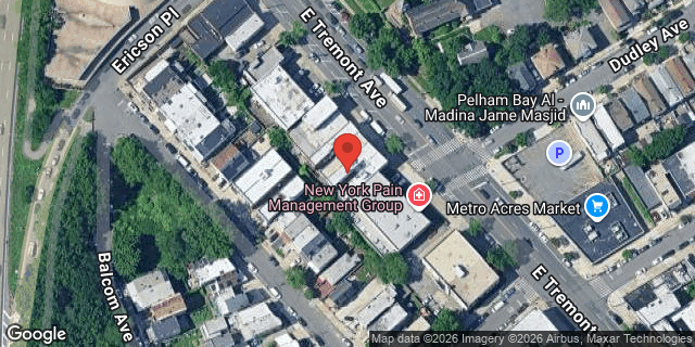 Aerial map of 3052 EAST TREMONT AVENUE, Bronx