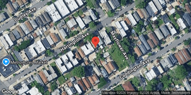 Aerial map of 2846 HARRINGTON AVENUE, Bronx