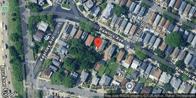 Aerial map of 3158 RAWLINS AVENUE, Bronx