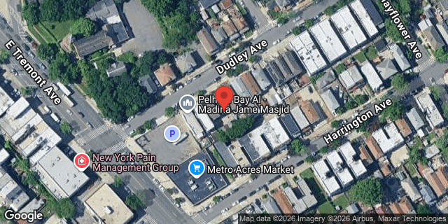 Aerial map of 2818 DUDLEY AVENUE, Bronx