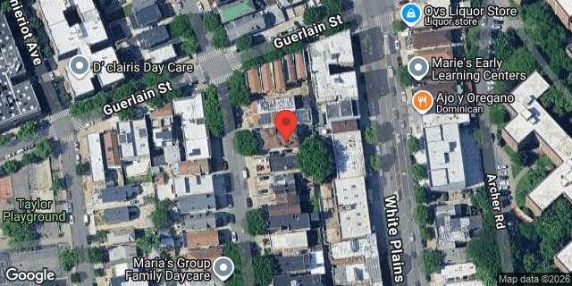 Aerial map of 1552 LELAND AVENUE, Bronx