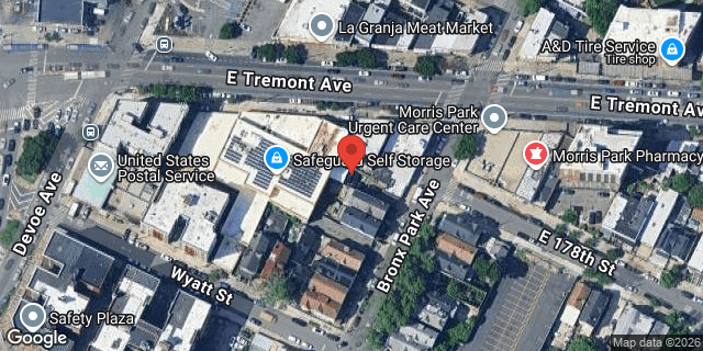 Aerial map of 1138 EAST TREMONT AVENUE, Bronx