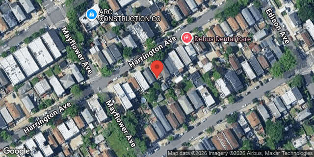 Aerial map of 2870 HARRINGTON AVENUE, Bronx