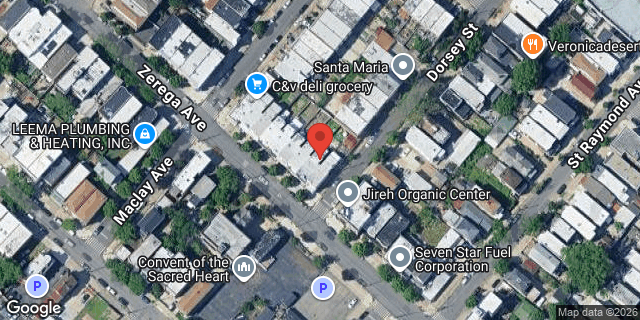 Aerial map of 1654 ZEREGA AVENUE, Bronx