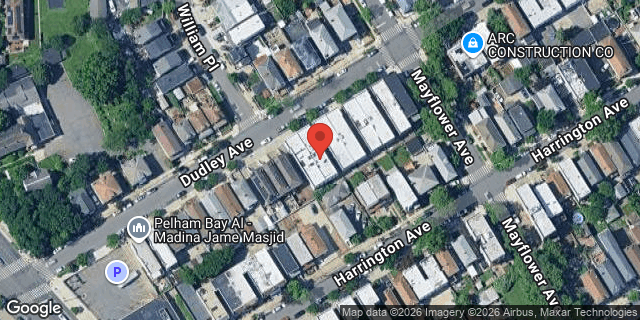 Aerial map of 2842 DUDLEY AVENUE, Bronx