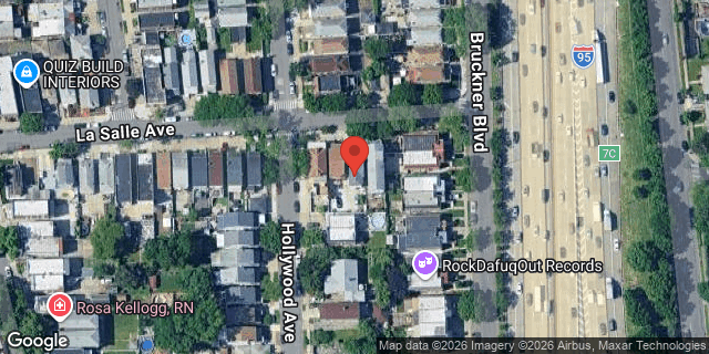Aerial map of 3074 LA SALLE AVENUE, Bronx