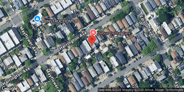 Aerial map of 2878 HARRINGTON AVENUE, Bronx