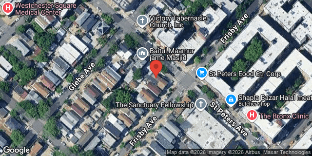 Aerial map of 1501 ST PETERS AVENUE, Bronx