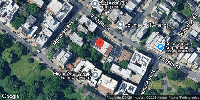 Aerial map of 854 EAST 175 STREET, Bronx