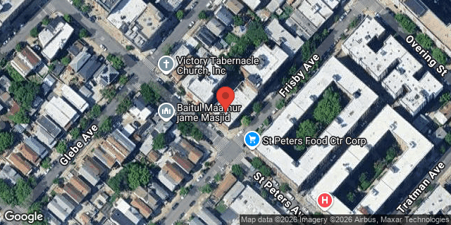 Aerial map of 2503 FRISBY AVENUE, Bronx