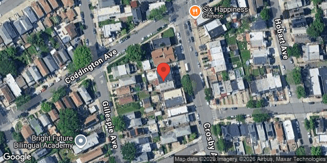 Aerial map of 1367 CROSBY AVENUE, Bronx