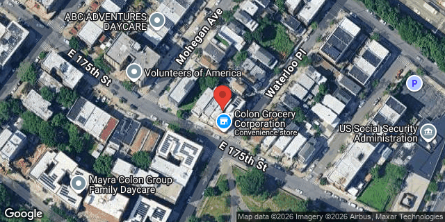 Aerial map of 875 EAST 175 STREET, Bronx