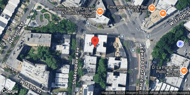 Aerial map of 80 WEST 170 STREET, Bronx