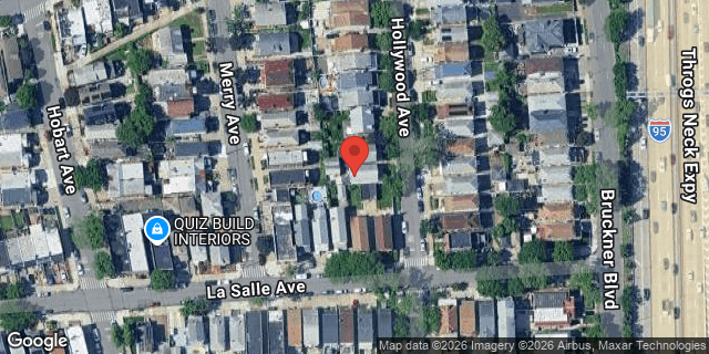Aerial map of 1361 HOLLYWOOD AVENUE, Bronx