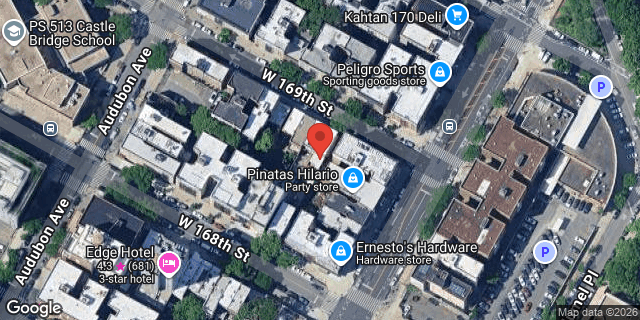 Aerial map of 504 WEST 169 STREET, Manhattan