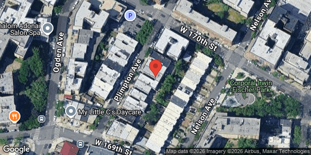 Aerial map of 1320 PLIMPTON AVENUE, Bronx