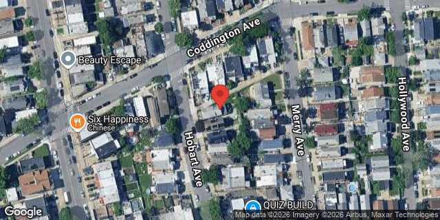 Aerial map of 1374 HOBART AVENUE, Bronx