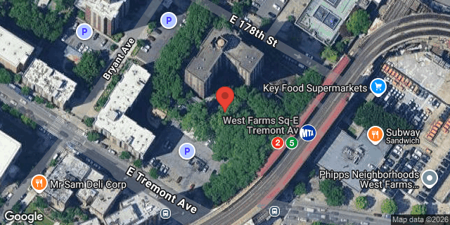 Aerial map of 1010 EAST 178 STREET, Bronx