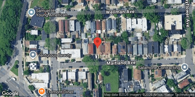 Aerial map of 2821 MAITLAND AVENUE, Bronx