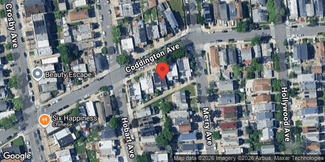 Aerial map of 3040 CODDINGTON AVENUE, Bronx