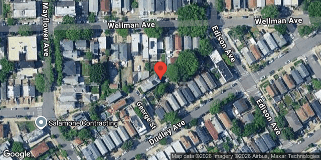 Aerial map of 1464 GEORGE STREET, Bronx