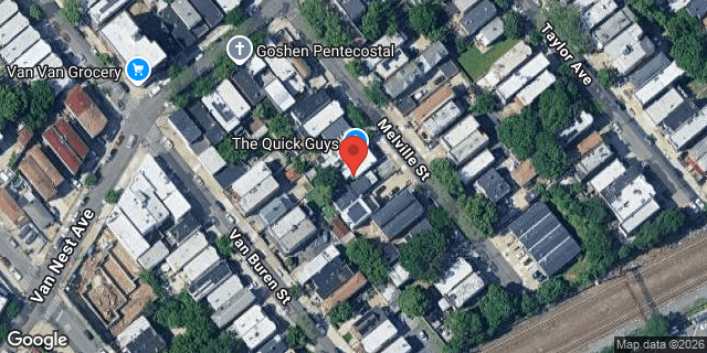 Aerial map of 1631 MELVILLE STREET, Bronx