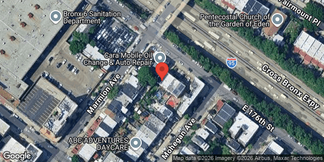 Aerial map of 846 EAST 176 STREET, Bronx