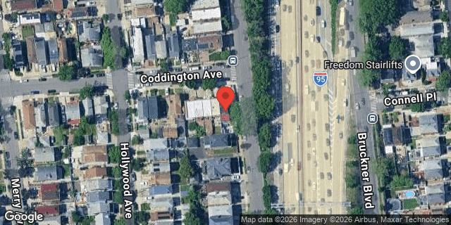 Aerial map of 3088 CODDINGTON AVENUE, Bronx