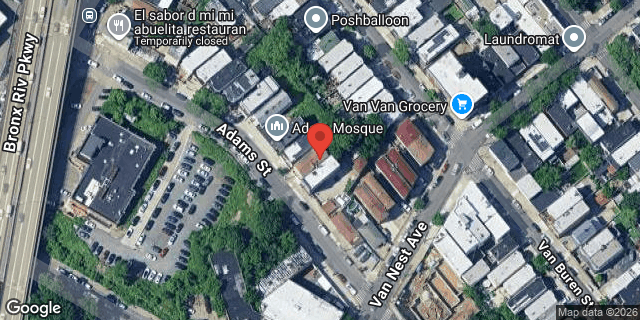 Aerial map of 1718 ADAMS STREET, Bronx