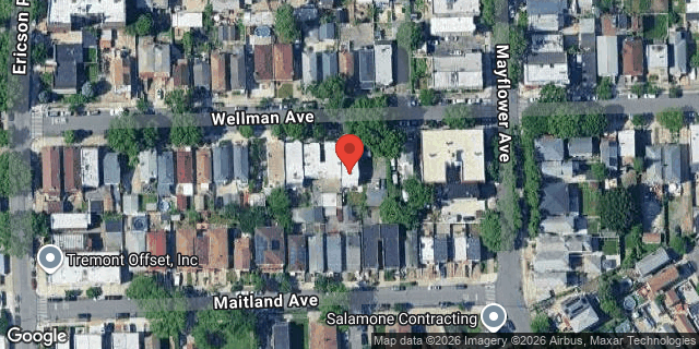 Aerial map of 2842 WELLMAN AVENUE, Bronx